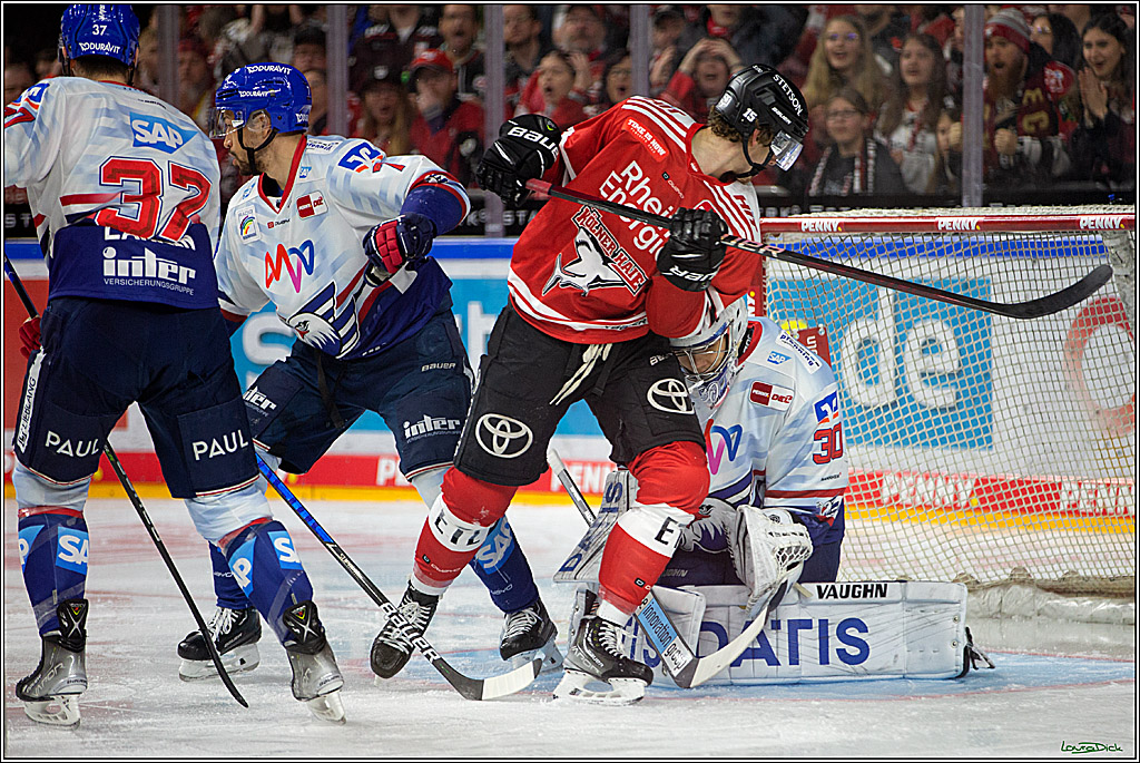 PENNY DEL; Koelner Haie-Adler Mannheim; Koeln, 26.03.2023